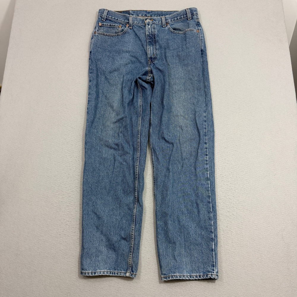 Vintage Levis 550 Jeans Mens 36x32 Blue Relaxed Fit Denim 00550-4891 Tapered Leg